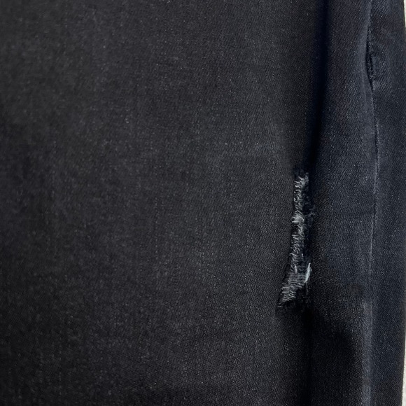 SPANX Vintage Distressed Ankle Skinny Jeans in Vintage Black Size Large - Picture 6 of 10